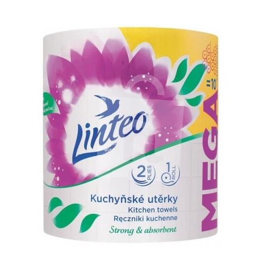 Kuchynské utierky strong&absorbent Mega 2-vrstvové 100m 1ks Linteo
