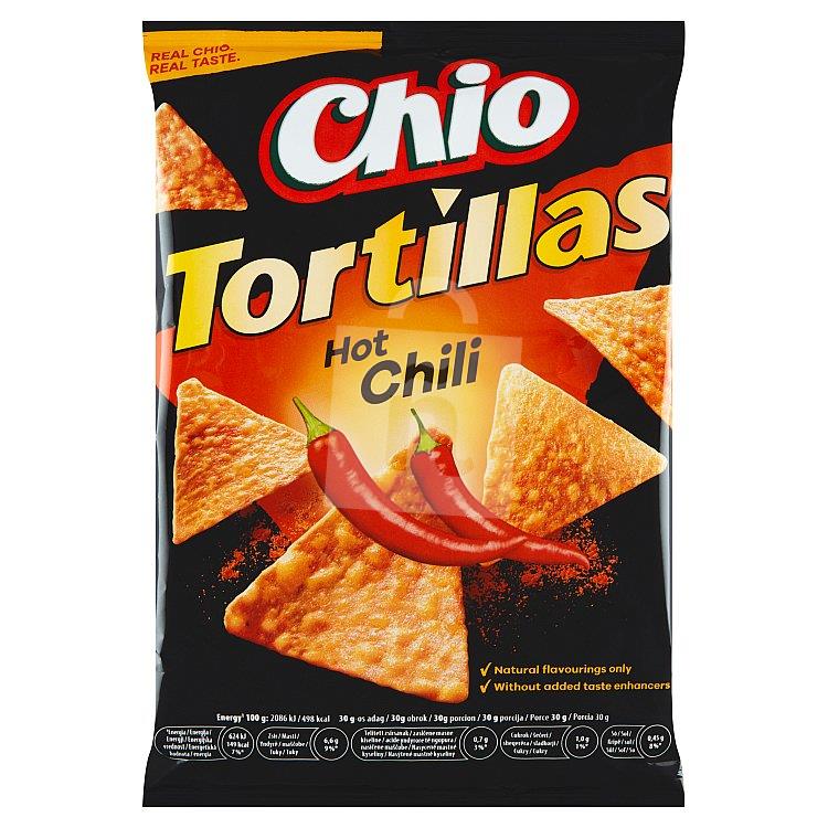 Snack kukuričný Tortilla chips hot chilli 110g Chio