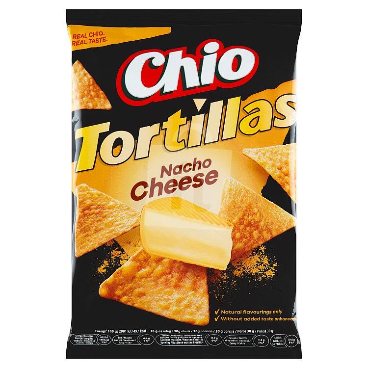 Snack kukuričný Tortilla chips nacho cheese 110g Chio