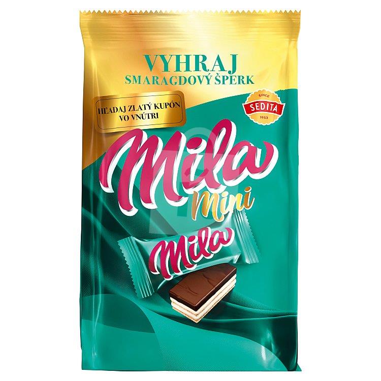 Oblátky Mila Mini rezy v kakaovej poleve s mliečnou náplňou 180g Sedita