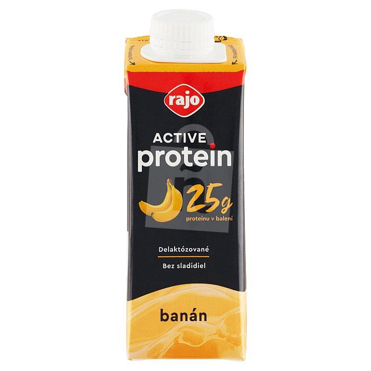 Mliečny nápoj banán 250ml Rajo Active Protein