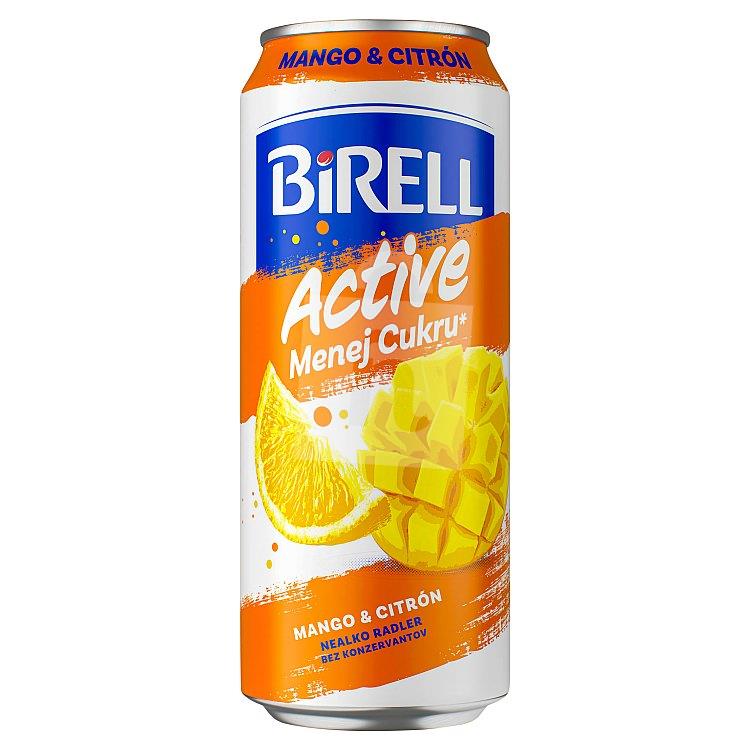 Miešaný nealkoholický nápoj z piva Radler menej cukru Mango & citrón 500ml plech Limitovaná edícia Birell