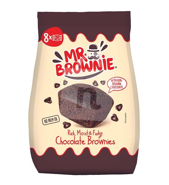 Brownies Chocolate s kúskami belgickej čokolády 8ks / 200g Mr.Brownie