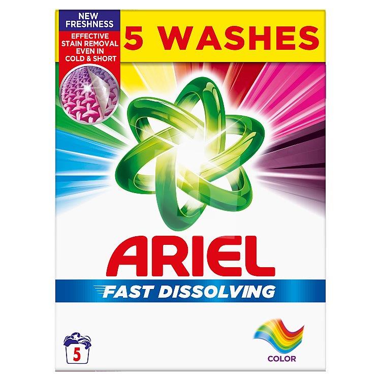 Prací prášok Fast Dissolving Color 5 praní 275g Ariel