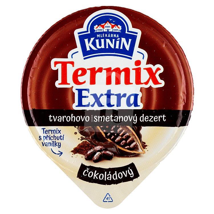 Dezert tvarohovo-smotanový Termix Extra čokoláda 130g Mlékárna Kunín