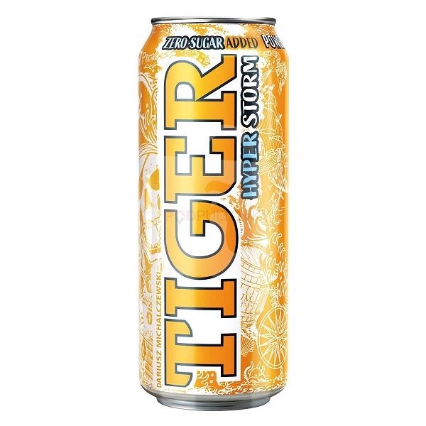 Energetický nápoj Hyper Storm zero sugar added 500ml plech TIGER Energy drink