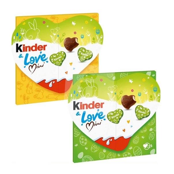 Čokoláda mliečna Mini srdce Kinder & Love 107g Kinder