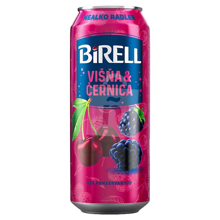 Miešaný nealkoholický nápoj z piva Radler menej cukru višňa & černica 500ml plech Limitovaná edícia Birell