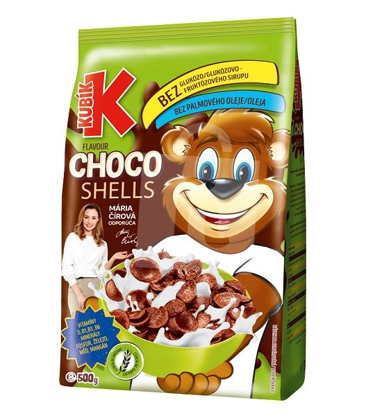 Cereálie Choco Shells 500g Kubík
