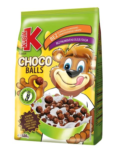 Cereálie Choco Balls 500g Kubík