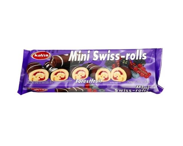 Rolády mini Swiss-rolls forestfruit 175g kaVis