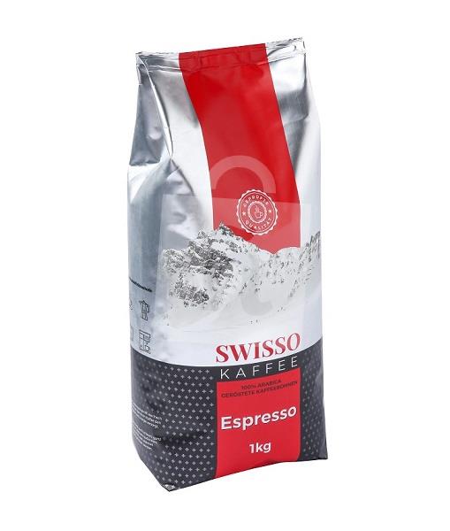 Káva zrnková Espresso 1kg SWISSO KAFFEE