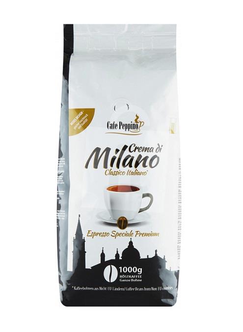 Káva pražená zrnková Crema di Milano 1kg Cafe Peppino