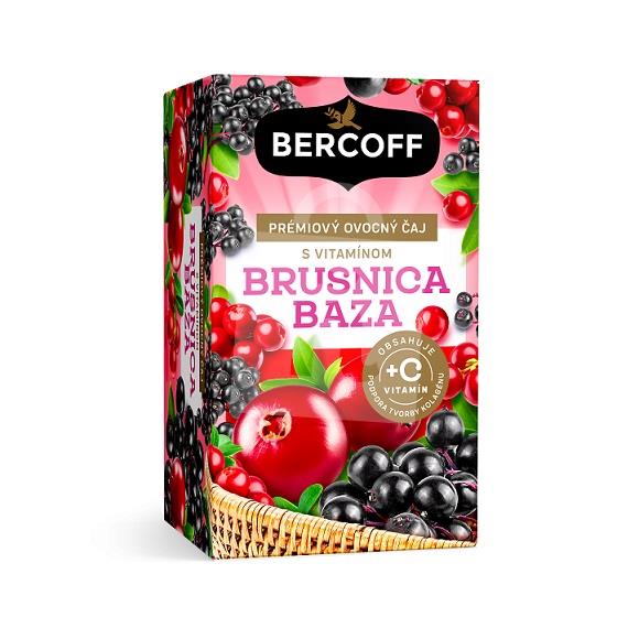 Čaj ovocný prémiový brusnica čierna baza s vitamínom C 16x2g / 32g Bercoff