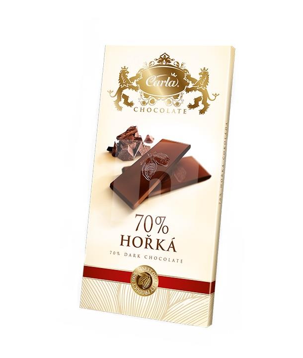 Čokoláda horká 70 % 80g Carla
