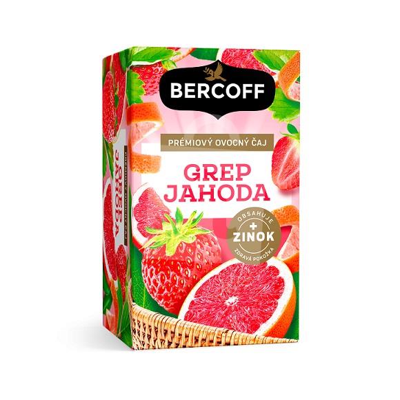 Čaj ovocný prémiový grep jahoda a zinok 16x2g / 32g Bercoff