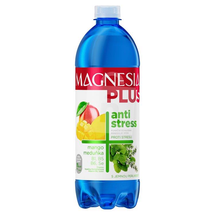 Minerálna voda jemne perlivá Plus Antistress mango, medovka 0,7l Magnesia