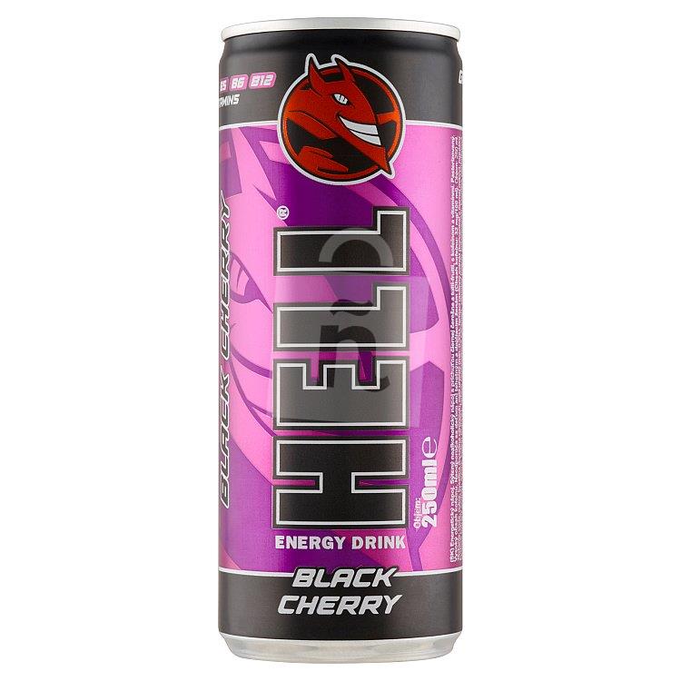 Energetický nápoj Black Cherry 250 ml plech Hell 