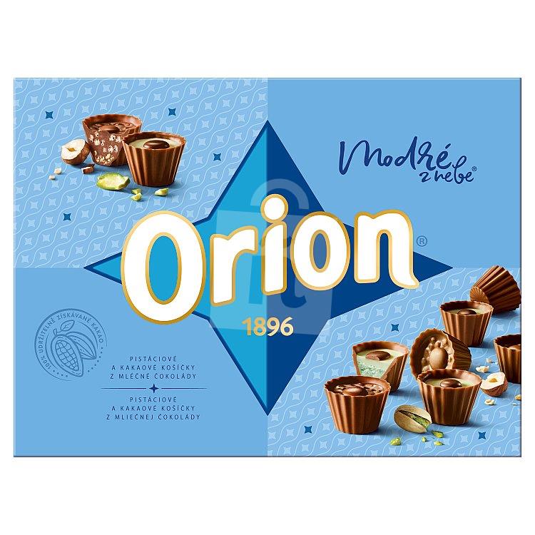 Dezert Modré z neba pistáciové a kakaové košíčky z mliečnej čokolády 140g Orion