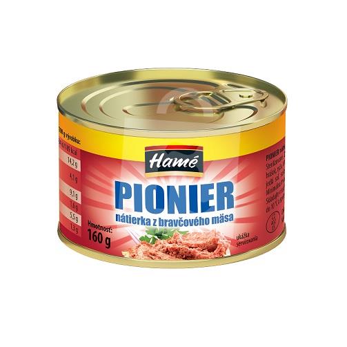 Nátierka z bravčového mäsa Pionier 160g Hamé
