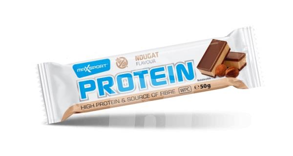 Tyčinka proteínová bezlepková Protein Nougat 50g MaxSport