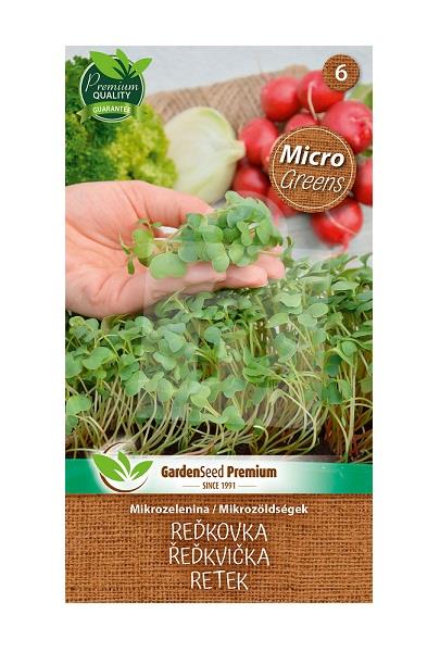 Semená Mikrozelenina Reďkovka 5g GardenSeed Premium