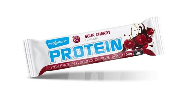 Tyčinka proteínová bezlepková Protein Sour Cherry 50g MaxSport
