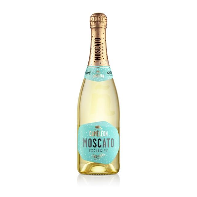 Moscato exclusive Nealko víno perlivé biele sladké 0,75l CAMÉLÉON