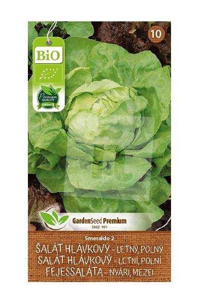 Semená Bio Šalát hlávkový – letný, polný – Smeraldo 2 0,5g GardenSeed Premium