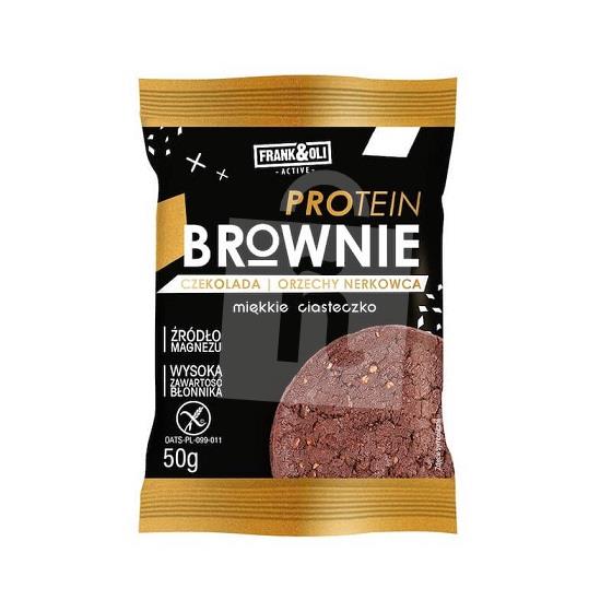 Sušienka Active Protein Brownie s čokoládou a kešu 50g FRANK&OLI