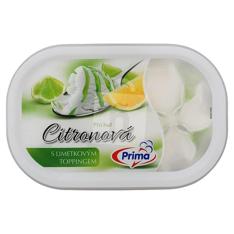 Zmrzlina citrónová s limetkovým toppingom 900ml Prima