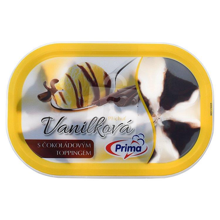 Zmrzlina vanilková s čokoládovým toppingom 900ml Prima