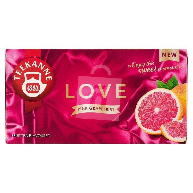 Čaj ovocno-bylinný aromatizovaný LOVE Pink Grapefruit 20x2,25 g / 45g Teekanne