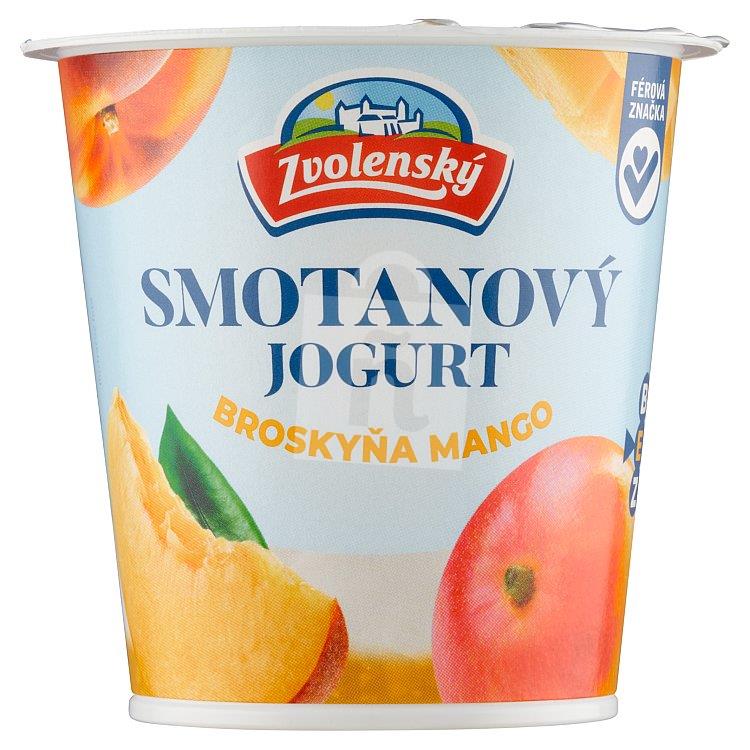 Jogurt smotanový broskyňa - mango 145g Zvolenský