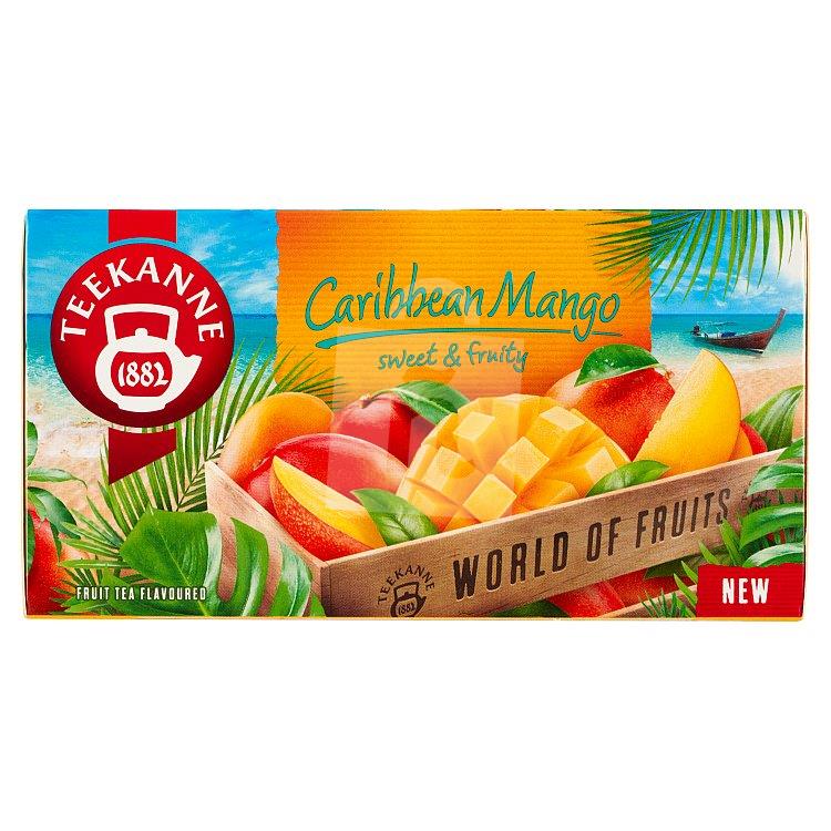 Čaj ovocno bylinný aromatizovaný World of Fruits Caribbean Mango 20 x 2,25g/ 45g Teekanne