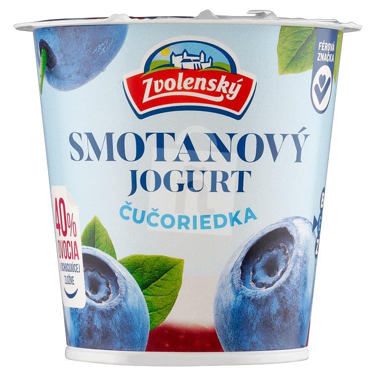 Jogurt smotanový čučoriedka 145g Zvolenský