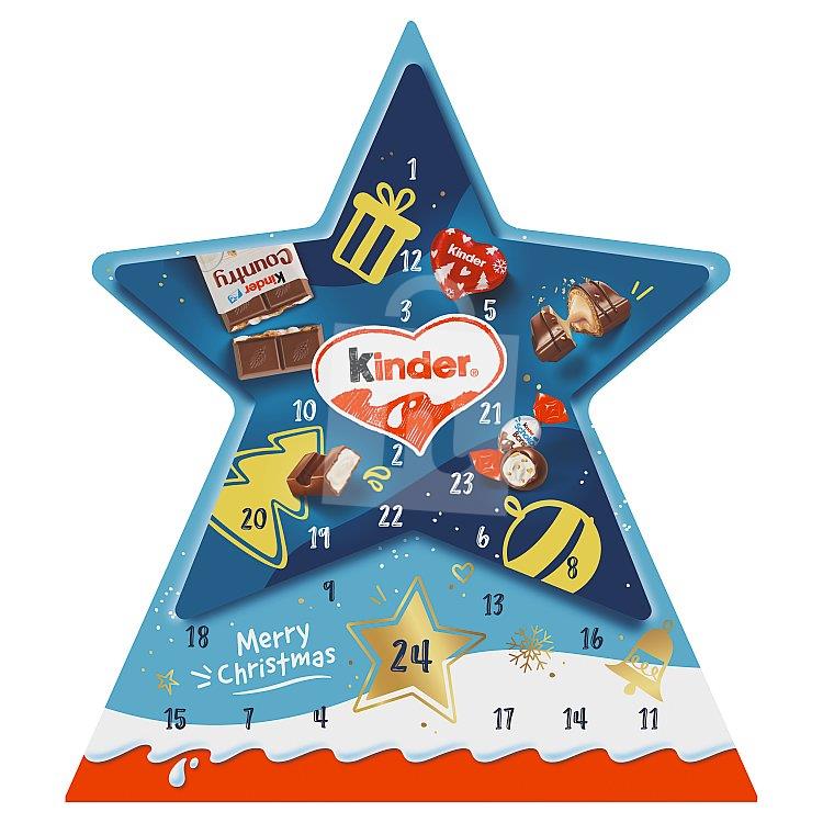 Adventný kalendár Hviezda mix 149g Kinder