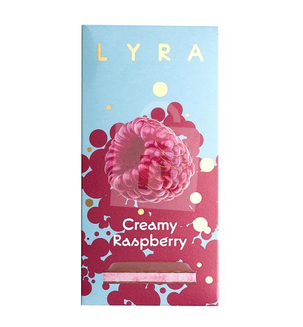 Čokoláda mliečna Creamy Raspberry 80g LYRA