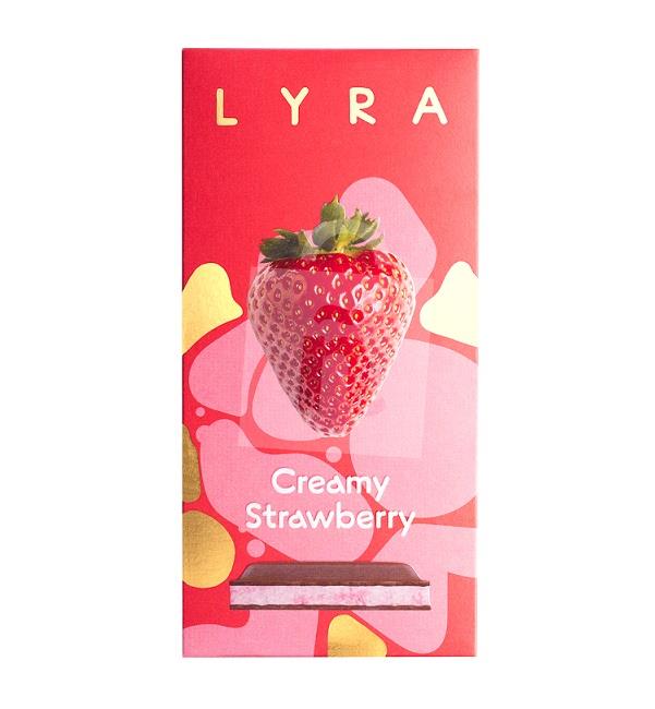 Čokoláda mliečna Creamy Strawberry 80g LYRA