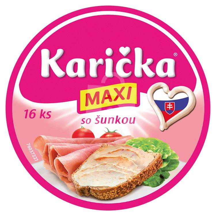 Syr roztierateľný tavený Maxi so šunkou 16ks / 240g Karička