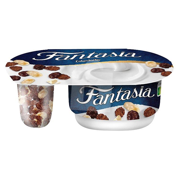 Jogurt s čokovločkami 102g Fantasia