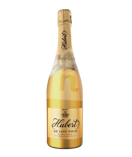 De Luxe Gold akostné aromatické šumivé víno biele sladké 0,75l Limitovaná edícia Hubert
