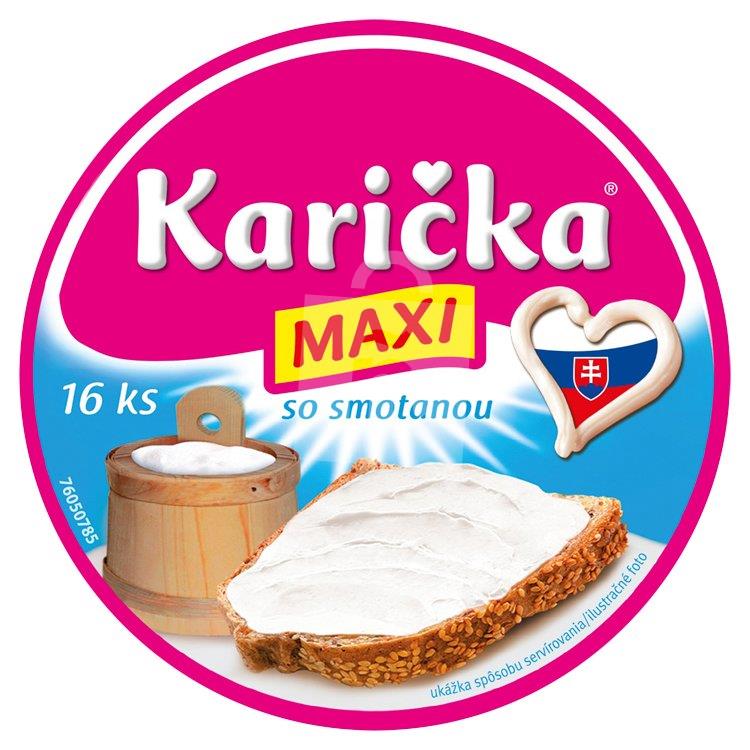 Syr roztierateľný tavený Maxi so smotanou 16ks / 240g Karička