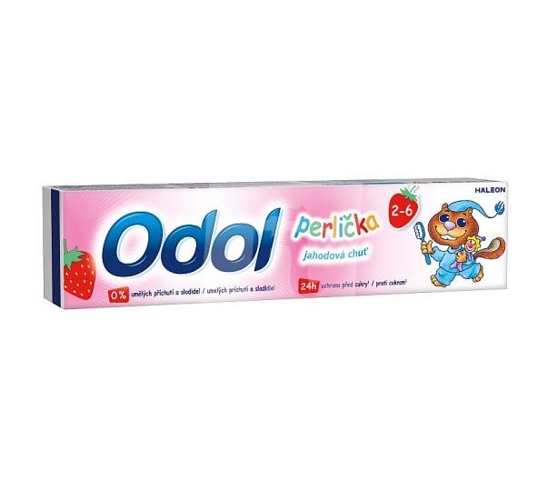 Zubná pasta Perlička jahodová s fluoridom pre deti od 2-6 rokov 50ml Odol