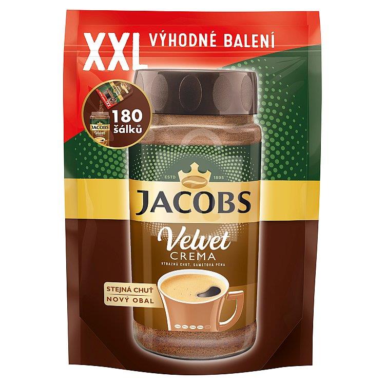 Káva rozpustná - instant Velvet crema XXL náhradná náplň 300g Jacobs