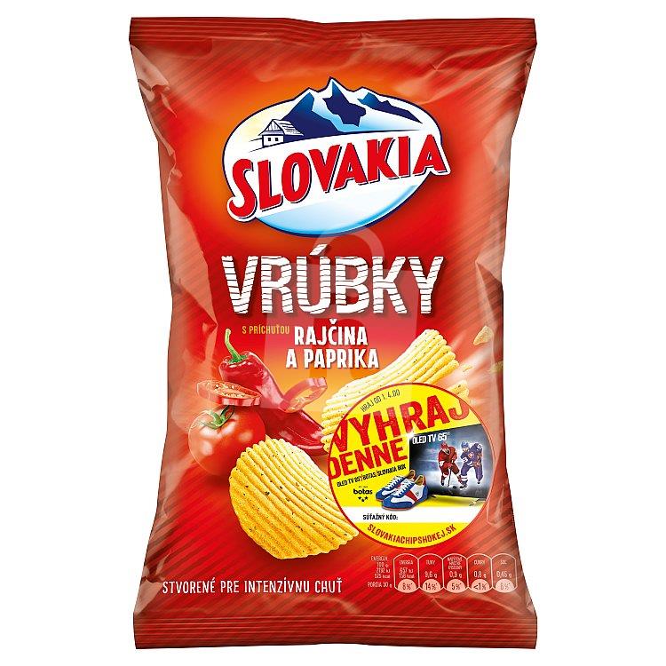 Zemiakové lupienky Vrúbky rajčina a paprika 120g Slovakia