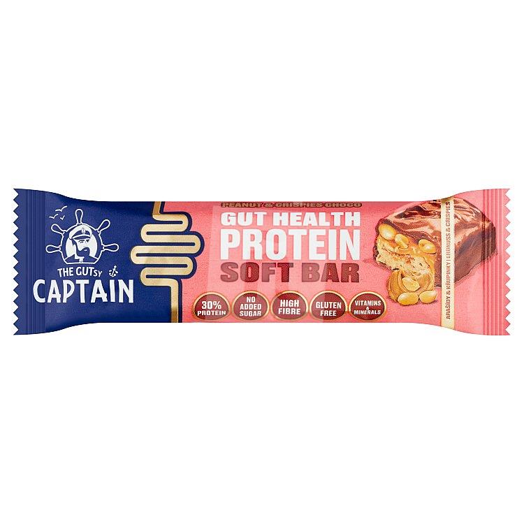 Tyčinka Protein soft bar peanut & crispies 50g CAPTAIN THE GUSTSY
