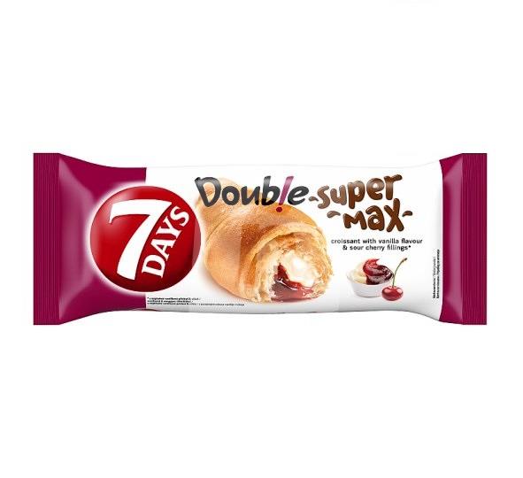 Croissant Double Super Max vanilla & cherry 110g 7 DAYS