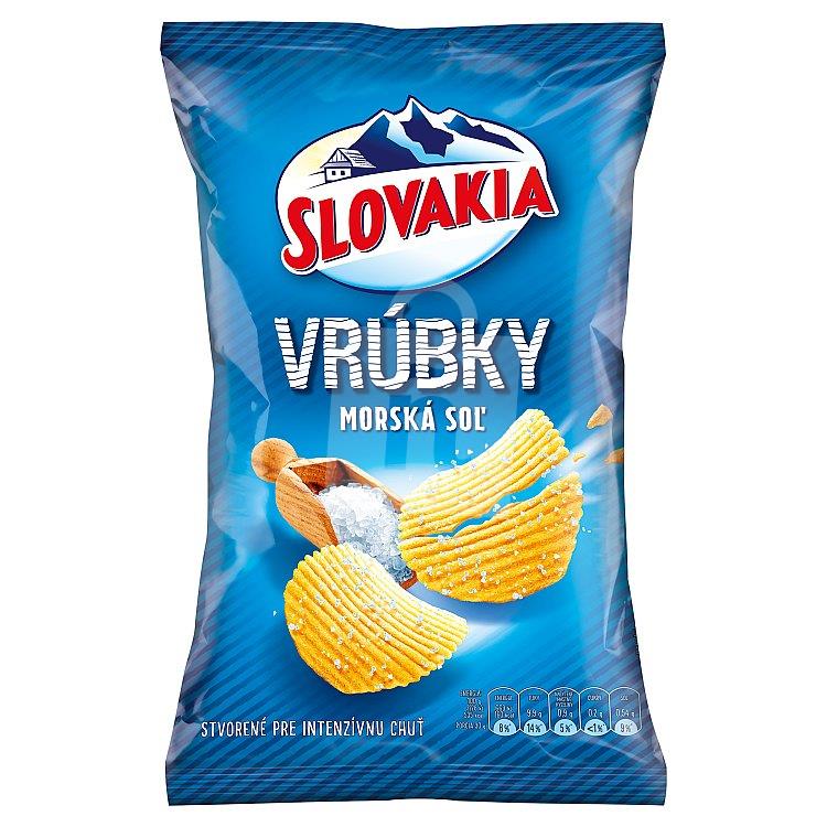 Zemiakové lupienky Vrúbky morská soľ 120g Slovakia