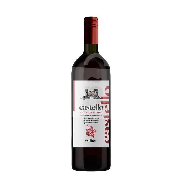 Castello víno červené suché 1l CBA 